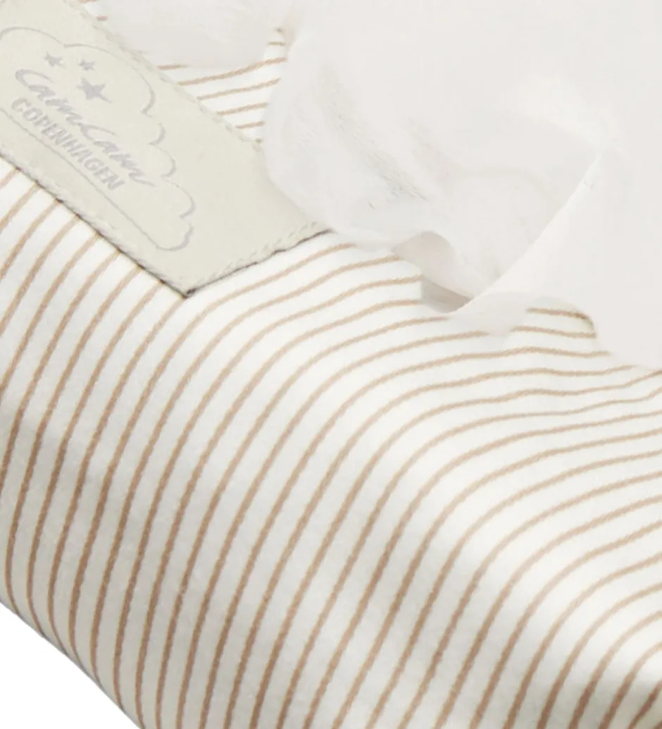 Cam Cam Vådserviet Etui - Classic Stripes Camel