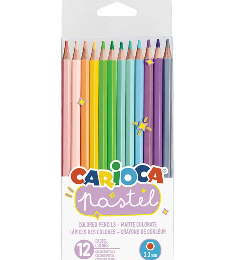 Skriveredskaber*Carioca Farveblyanter - 12 stk - Pastel