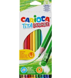 Carioca Farveblyanter m. Viskelæder - 3mm - 12-pak