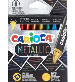 Skriveredskaber*Carioca Voksfarver - 8 stk - Metallic