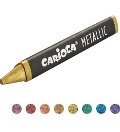 Skriveredskaber*Carioca Voksfarver - 8 stk - Metallic