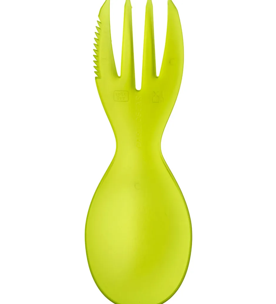 Børn Carl Oscar Bestik - CUTElery - Lime Transparent