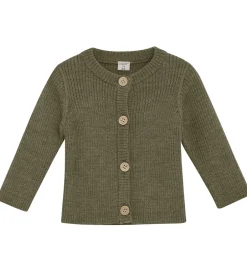 Striktrøjer*CeLaVi Cardigan - Uld - Dusky Green