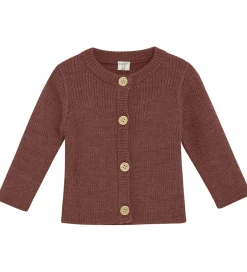 Striktrøjer*CeLaVi Cardigan - Uld - Marron