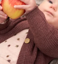 Striktrøjer*CeLaVi Cardigan - Uld - Marron