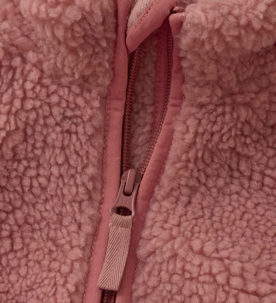Fleece*CeLaVi Fleecejakke - Teddy - Brick Dust