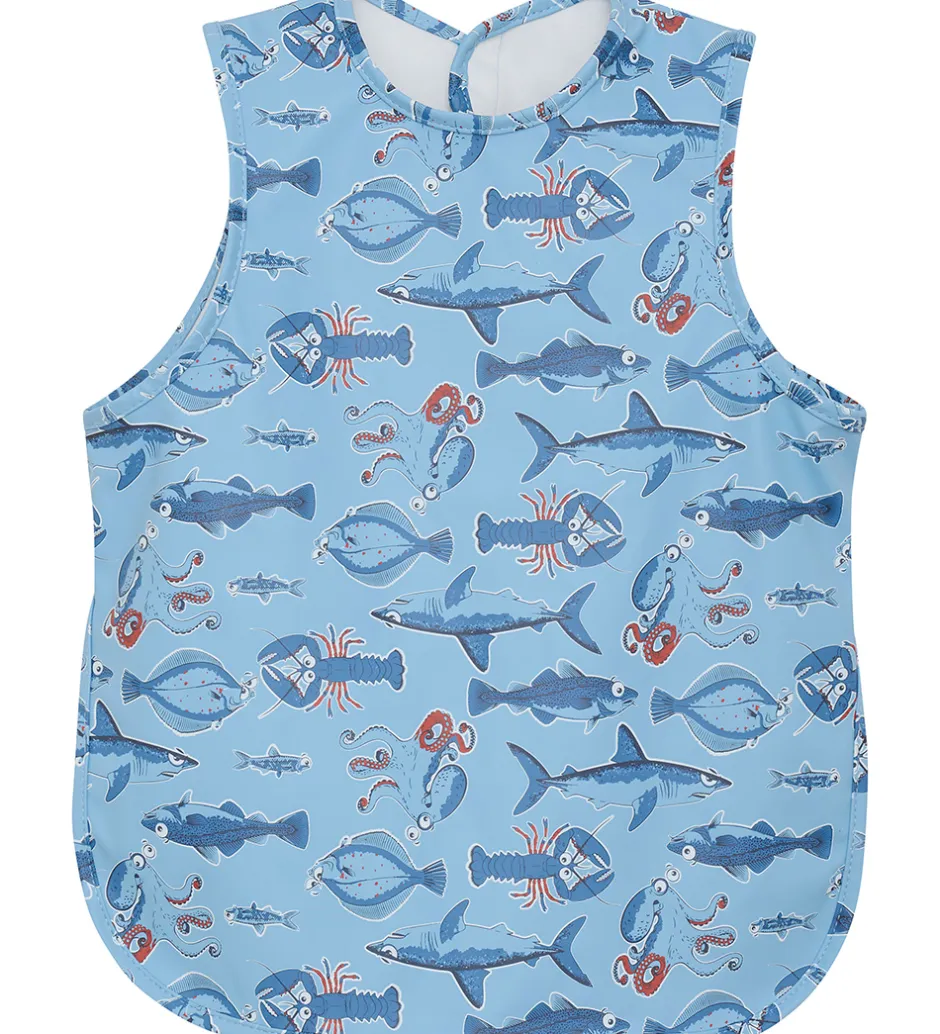 CeLaVi Forklæde - PU - Federal Blue m. Havdyr
