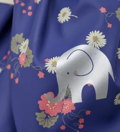 Handsker Og Luffer*CeLaVi Luffer m. Fleece - PU - Skipper Blue m. Blomster