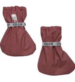 Overtrækssko*CeLaVi Overtrækssko m. Fleece - PU - Rose Brown