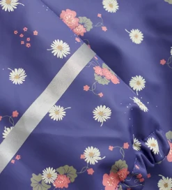 Regntøj*CeLaVi Regndragt m. Fleece - PU - Skipper Blue m. Print