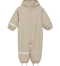 Regntøj*CeLaVi Regndragt m. Fleece - PU - White Pepper