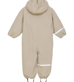 Regntøj*CeLaVi Regndragt m. Fleece - PU - White Pepper