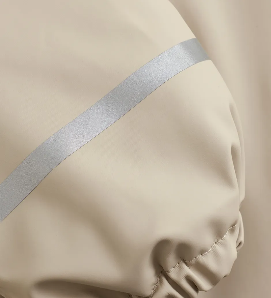 Regntøj*CeLaVi Regndragt m. Fleece - PU - White Pepper