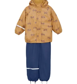Regntøj*CeLaVi Regntøj m. Seler/Fleece - Recycle PU - Apple Cinnamon m.