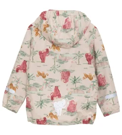 Børn CeLaVi Softshelljakke - Brandied Apricot/Rosa m. Elefanter