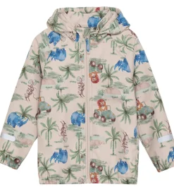 Børn CeLaVi Softshelljakke - Dress Blues/Creme m. Elefanter
