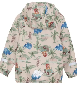 Børn CeLaVi Softshelljakke - Dress Blues/Creme m. Elefanter