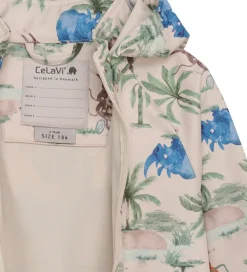 Børn CeLaVi Softshelljakke - Dress Blues/Creme m. Elefanter