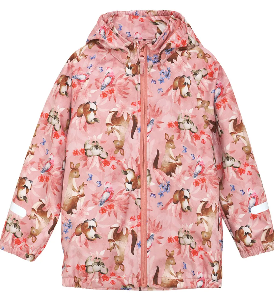 Softshell*CeLaVi Softshelljakke - Peach Blossom m. Print