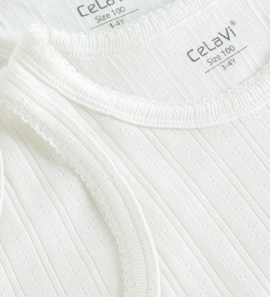 Børn CeLaVi Undertrøjer - 2-pak - Marshmallow White