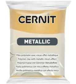 Modellervoks*Cernit Polymer Ler - Metallic - Guld