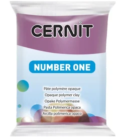 Modellervoks*Cernit Polymer Ler - Number One - Lys Lilla
