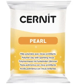 Modellervoks*Cernit Polymer Ler - Pearl - Hvid