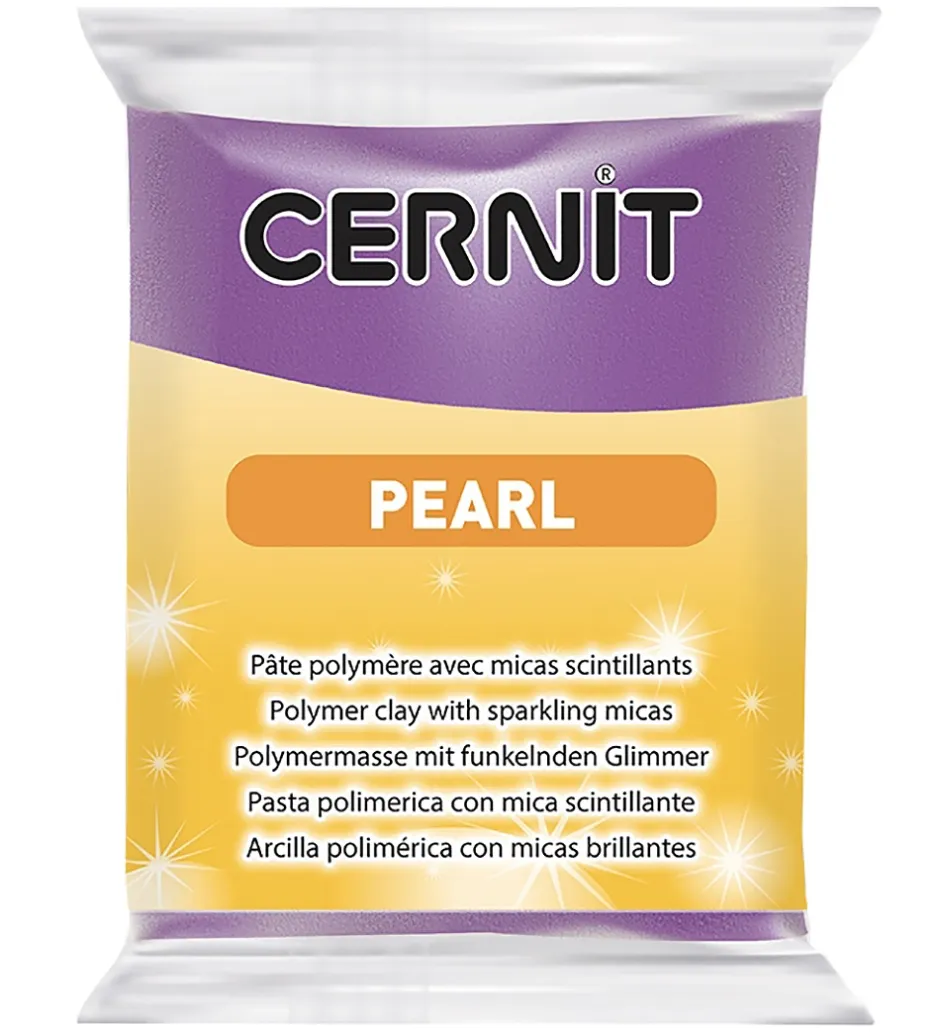 Modellervoks*Cernit Polymer Ler - Pearl - Lilla