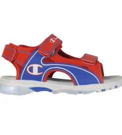 Blinkesko*Champion Sandaler m. Lys - Wave B PS - Blå/Rød