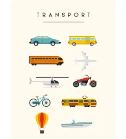 Plakater Og Billeder*Citatplakat Plakat - Børneplakat - Transport - A3