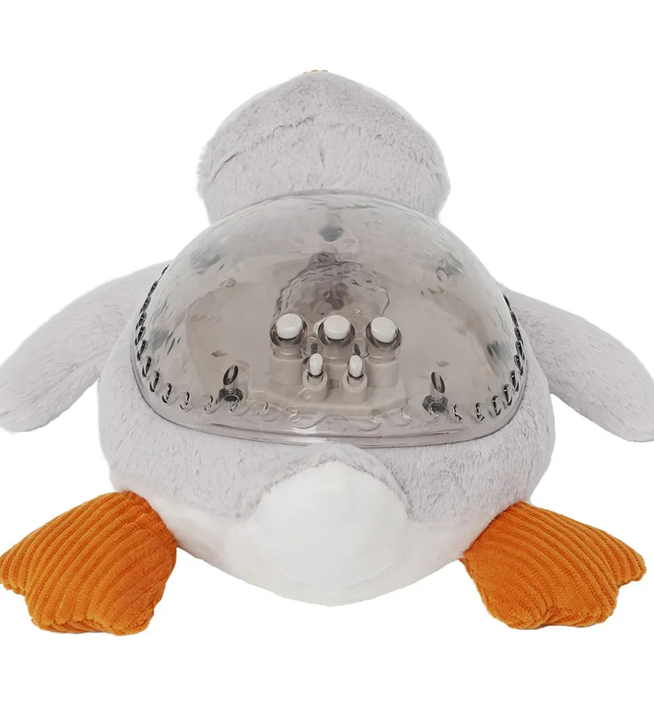 Natlamper|Lamper*Cloud-B Natlampe m. Lyd - Tranquil Penquin - 30 cm - Grå