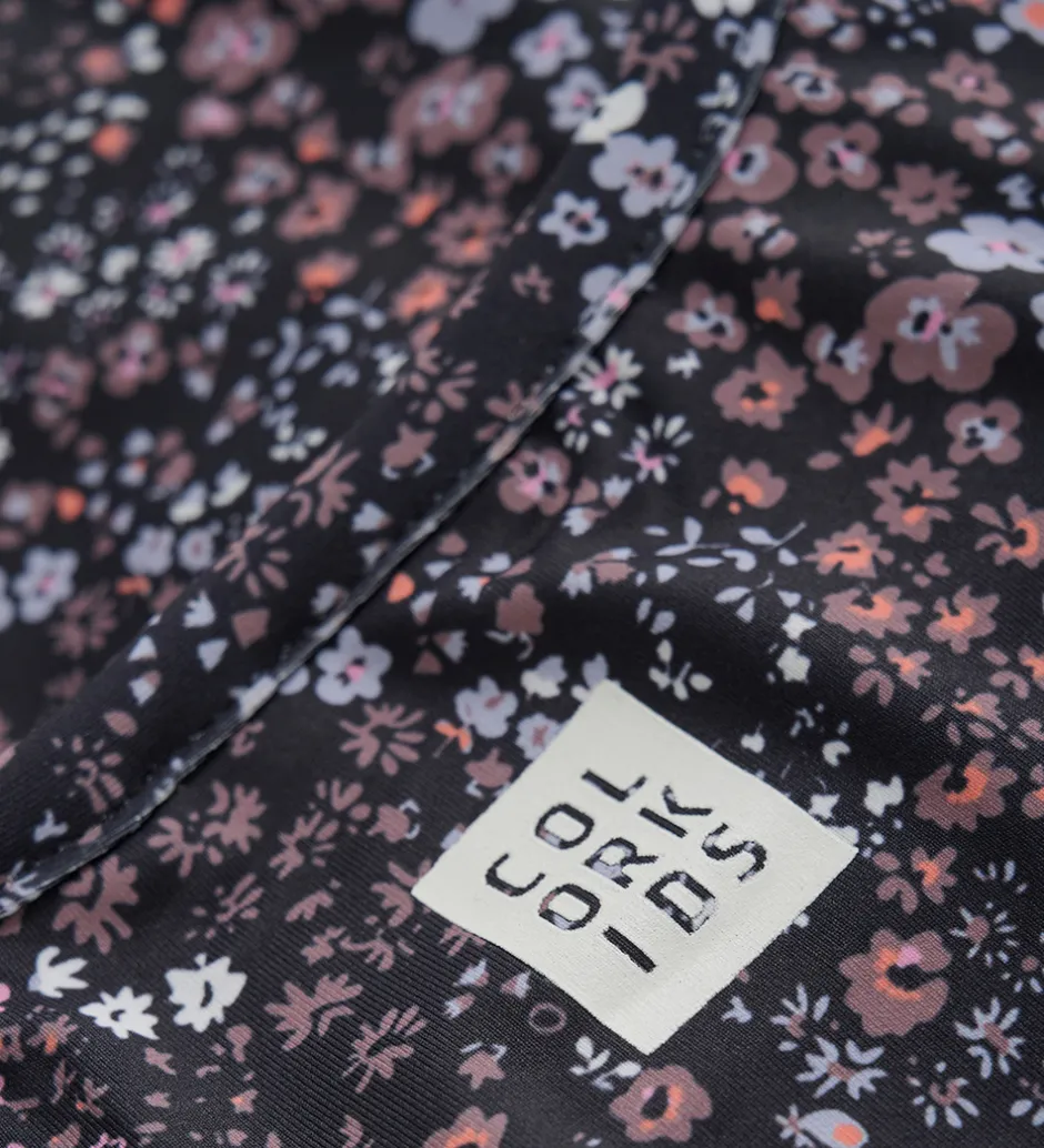 Color Kids T-shirt - Phantom m. Blomster