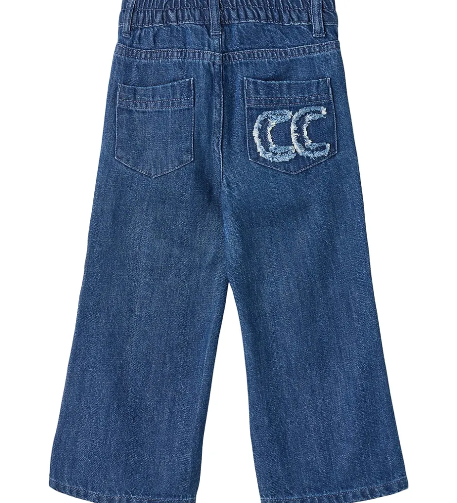 Bukser Og Jeans|Unisex-Tøj*Copenhagen Colors Jeans - Pocket Embro - Dark Indigo Blue