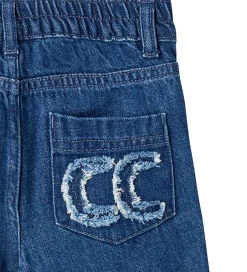 Bukser Og Jeans|Unisex-Tøj*Copenhagen Colors Jeans - Pocket Embro - Dark Indigo Blue
