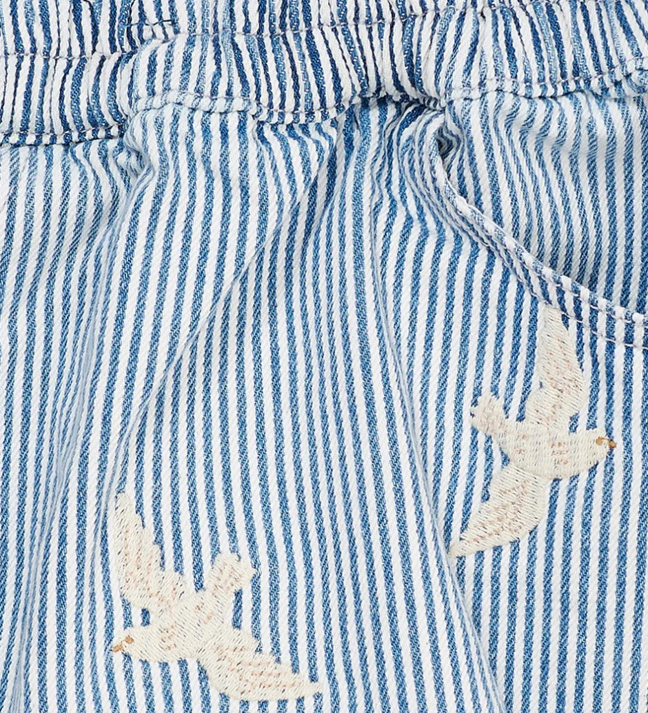 Nederdele*Copenhagen Colors Nederdel - Denim Blue Stripe