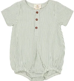 Sommerdragter*Copenhagen Colors Sommerdragt - Green W. Cream Stripe