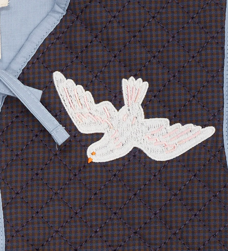 Veste*Copenhagen Colors Vest - Quiltet - Brun/Blå Tern