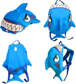 Børn Crazy Safety Børnehavetaske - Shark - Blå
