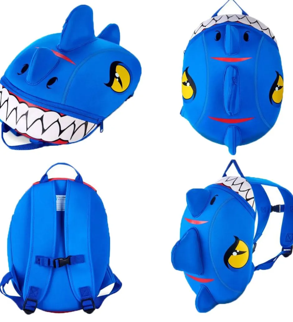 Børn Crazy Safety Børnehavetaske - Dragon - Blå