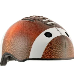 Cykelhjelme|Cykelhjelme*Crazy Safety Cykelhjelm m. Lys - Football - Brun