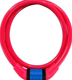 Cykellåse|Cykellåse*Crazy Safety Kodelås - 60 cm - Pink