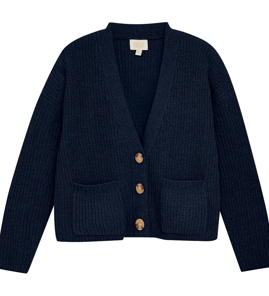 Striktrøjer*Creamie Cardigan - Strik - Black Iris