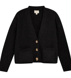Børn Creamie Cardigan - Strik - Sort