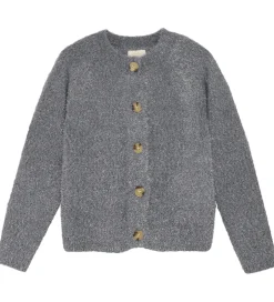 Striktrøjer*Creamie Cardigan - Strik - Glitter - Iron Gate