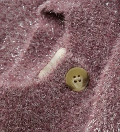 Børn Creamie Cardigan - Strik - Glitter - Crushed Berry