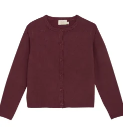 Børn Creamie Cardigan - Viskose/Nylon - Pointelle - Vineyard Wine