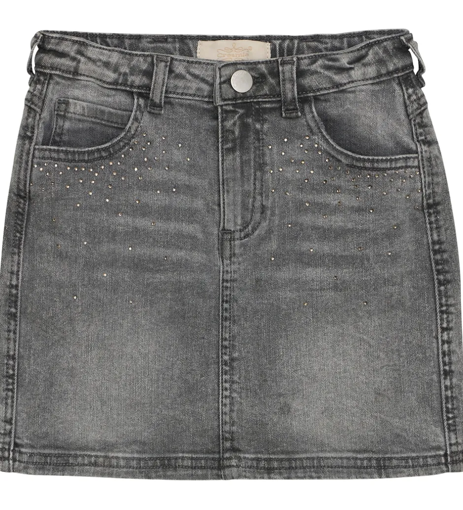 Børn Creamie Nederdel - Light Grey Denim