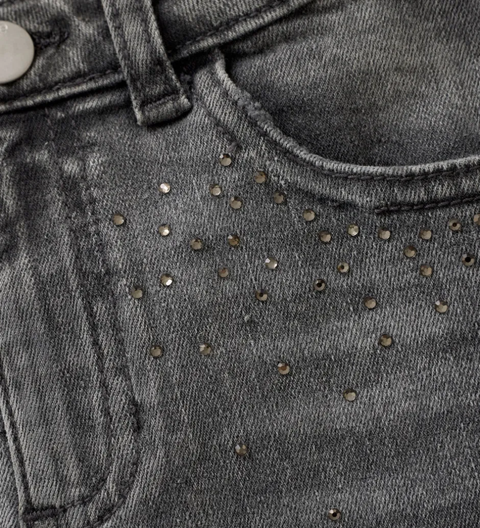 Børn Creamie Nederdel - Light Grey Denim