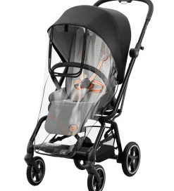 Klapvogne|Barnevognsudstyr*Cybex Regnslag - Eezy S Twist2 Line - Transparent/Sort