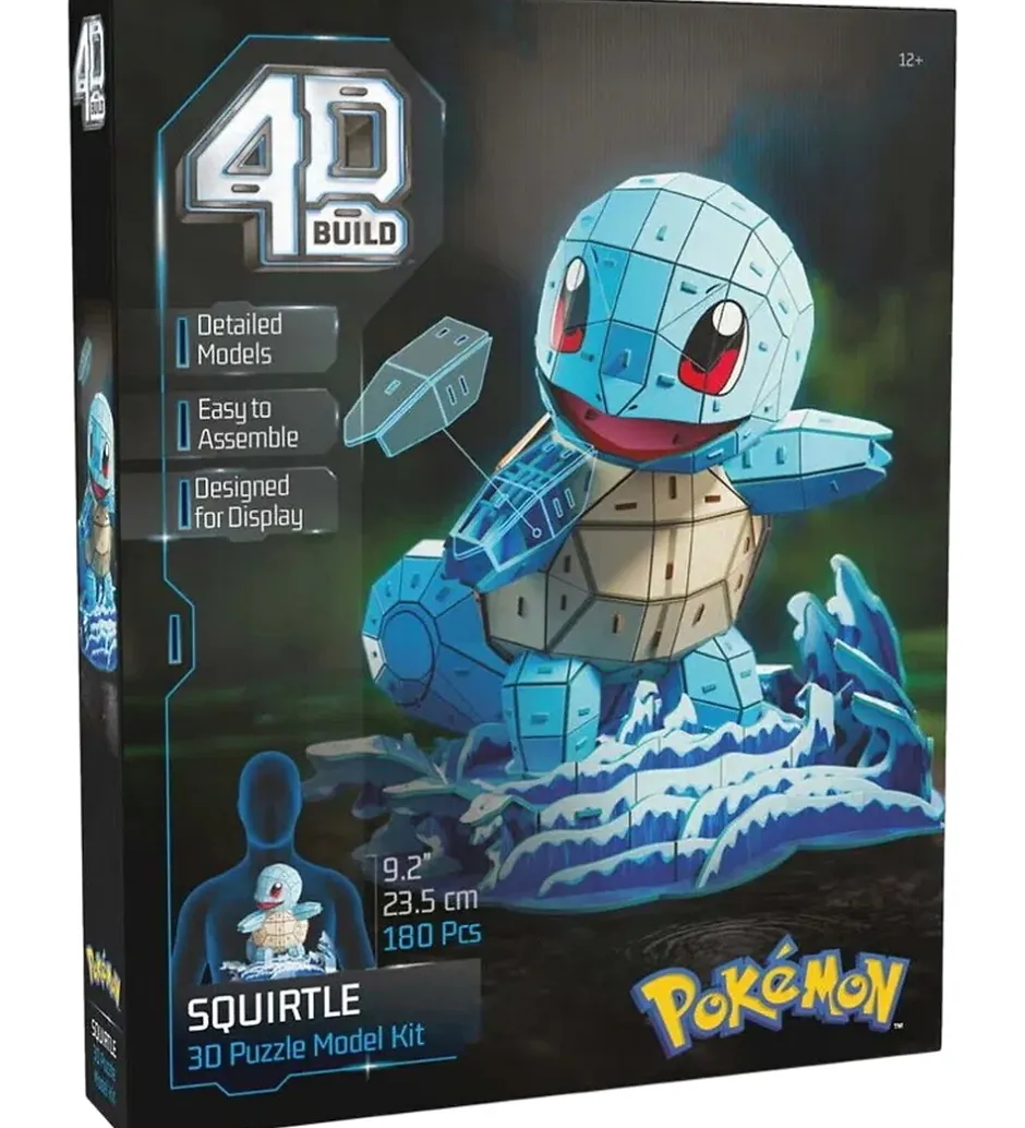 Puslespil*4D Puzzles 3D Puslespil - Pokémon 25,6 cm - Squirtle